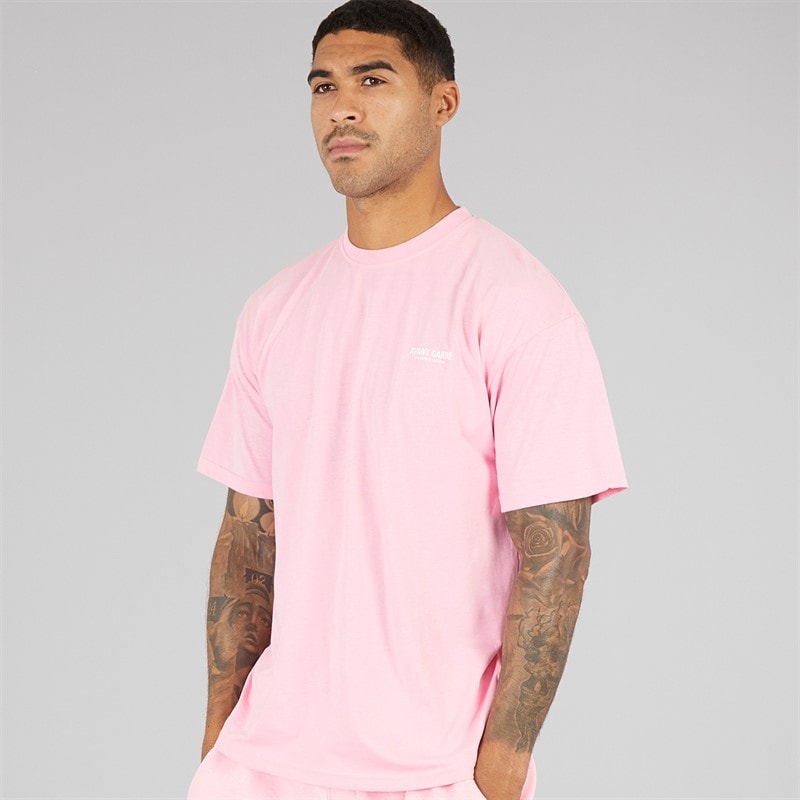 Avant Garde Mens Creatives T-Shirt Bubblegum Pink - Image 1