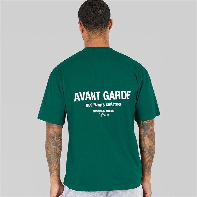 Avant Garde Mens Creatives T-Shirt Emerald - Image 2