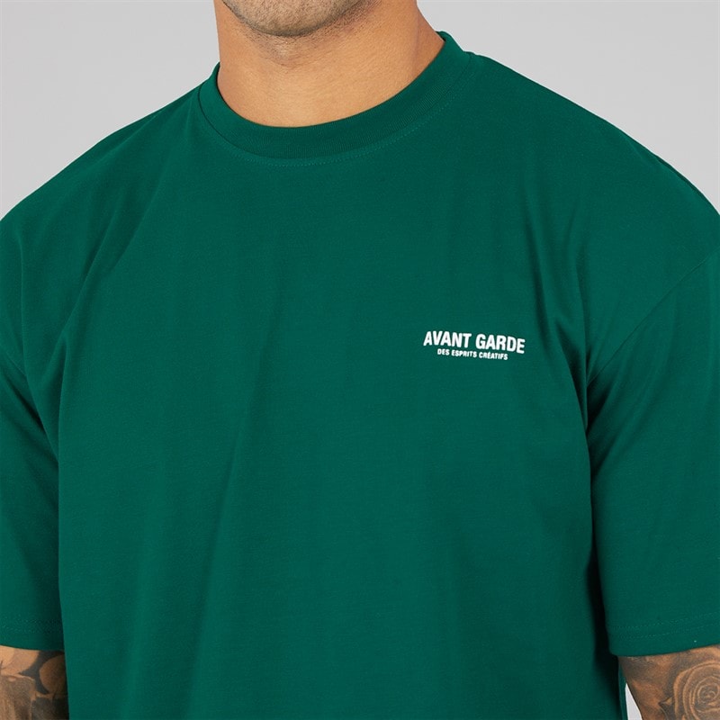 Avant Garde Mens Creatives T-Shirt Emerald - Image 3