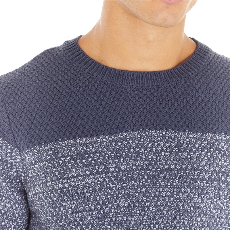 Avant Garde Mens Cameron Crew Neck Jumper Navy - Image 3
