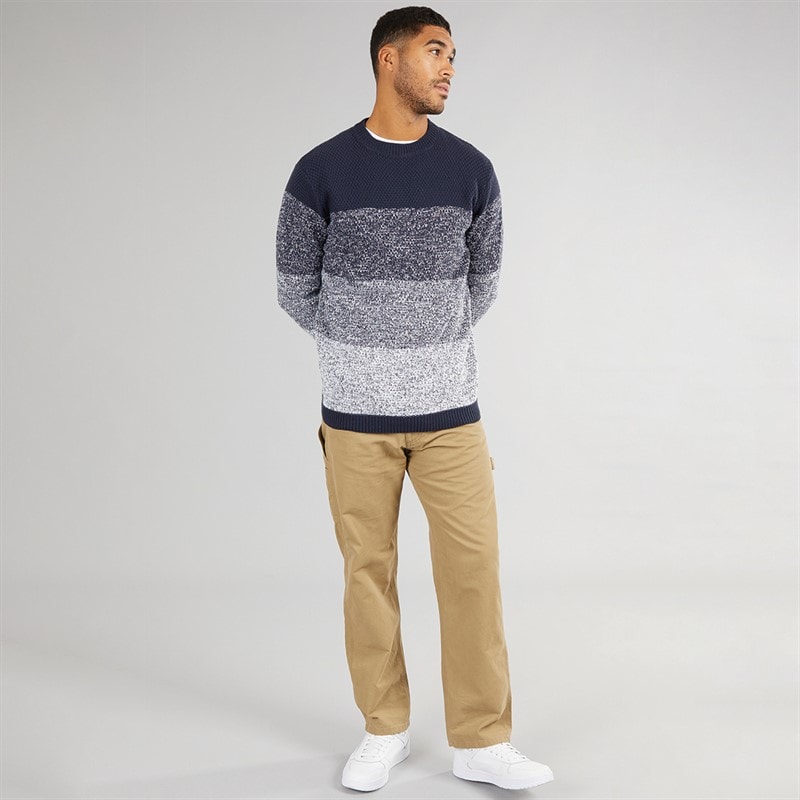 Avant Garde Mens Cameron Crew Neck Jumper Navy - Image 4