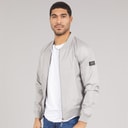Avant Garde Mens Veste Bomber Jacket Light Grey