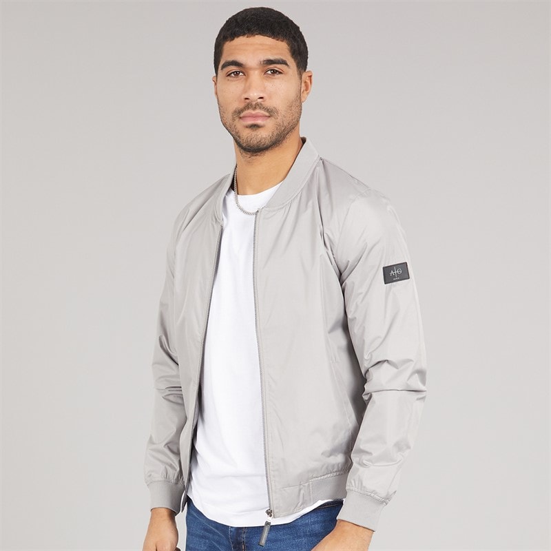 Avant Garde Mens Veste Bomber Jacket Light Grey