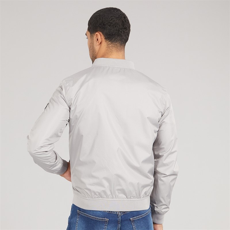 Avant Garde Mens Veste Bomber Jacket Light Grey - Image 2