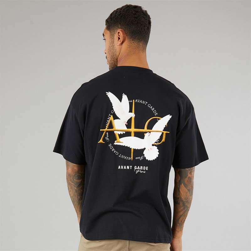 Avant Garde Mens Ailes T-Shirt Black - Image 2