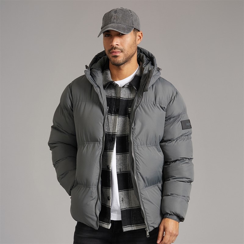 Avant Garde Mens Rawlins Puffer Jacket Charcoal