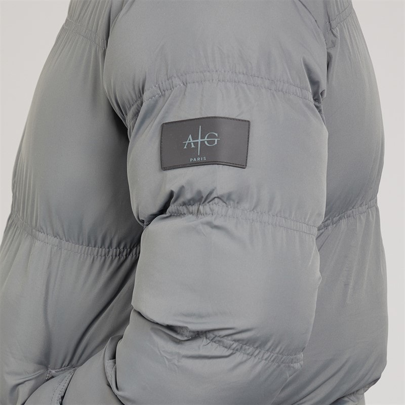 Avant Garde Mens Rawlins Puffer Jacket Charcoal - Image 3