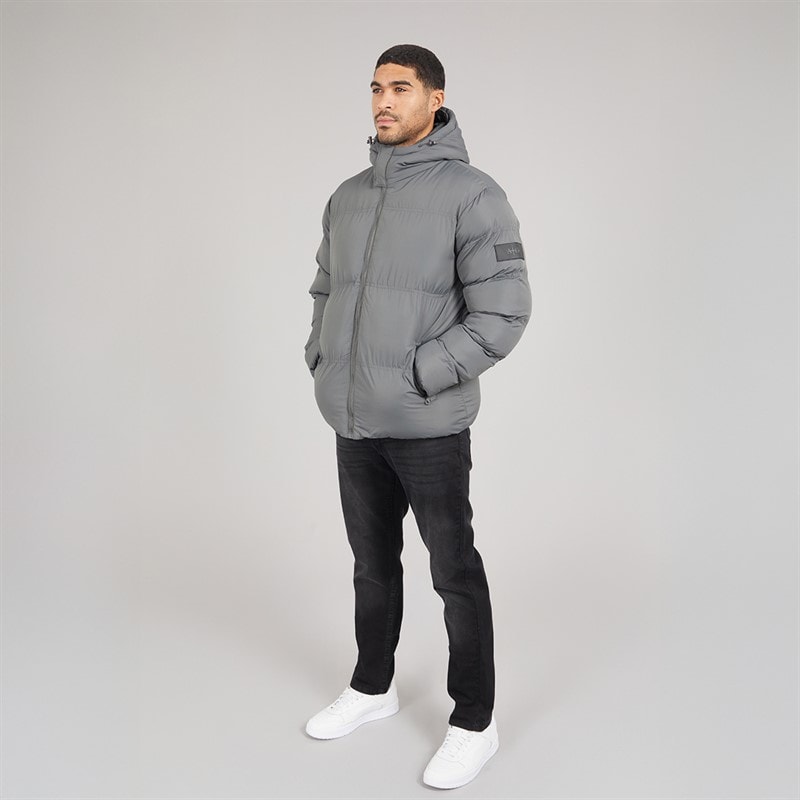 Avant Garde Mens Rawlins Puffer Jacket Charcoal - Image 4