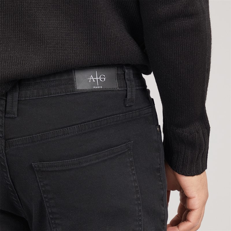 Avant Garde Mens Harlow Regular Fit Stretch Jeans Black - Image 3
