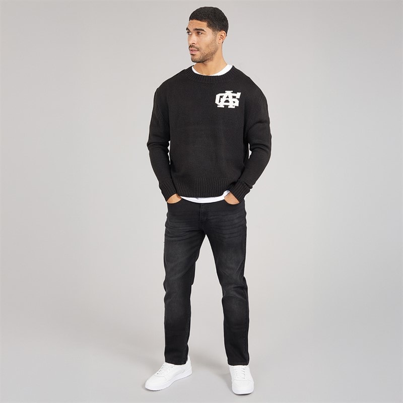 Avant Garde Mens Harlow Regular Fit Stretch Jeans Black - Image 4