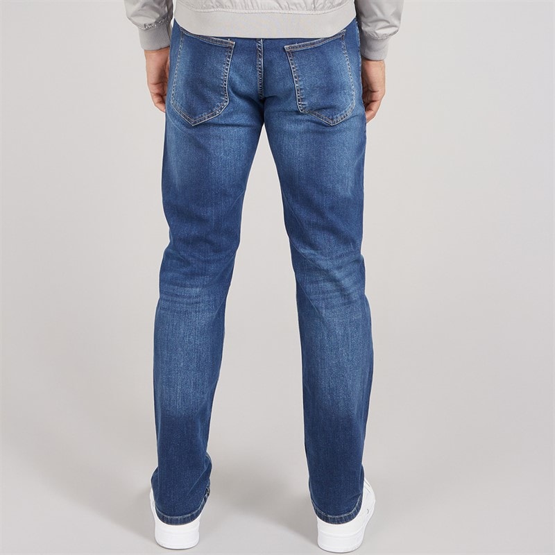 Avant Garde Mens Harlow Regular Fit Stretch Jeans Darkwash - Image 2