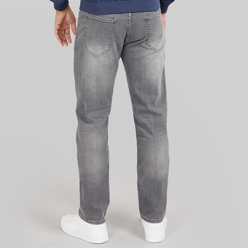 Avant Garde Mens Harlow Regular Fit Stretch Jeans Grey - Image 2