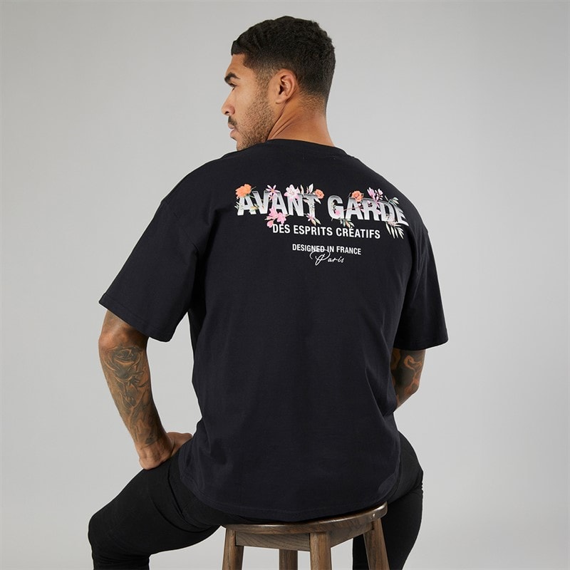 Avant Garde Mens Gradient T-Shirt Black