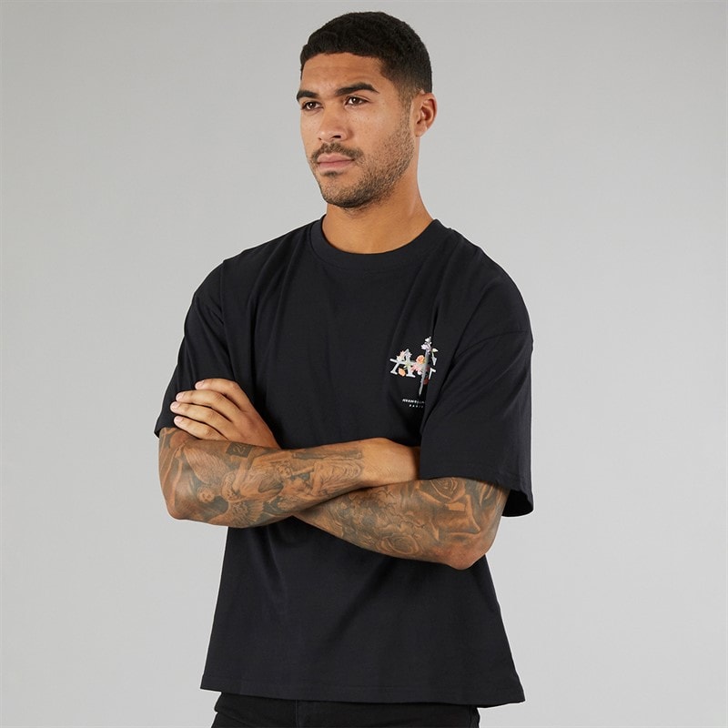 Avant Garde Mens Gradient T-Shirt Black - Image 2