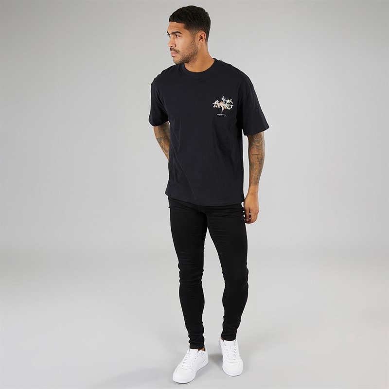 Avant Garde Mens Gradient T-Shirt Black - Image 4