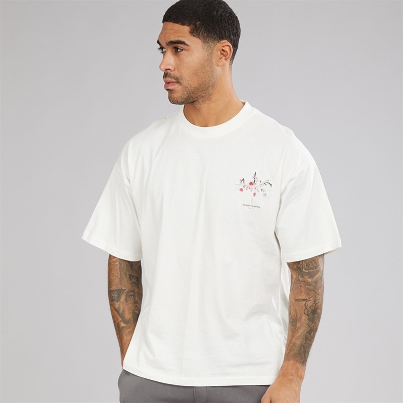 Avant Garde Mens Gradient T-Shirt Off White - Image 2