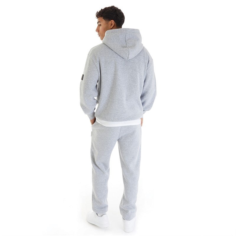 Avant Garde Mens Badge Tracksuit Light Grey Marl - Image 3