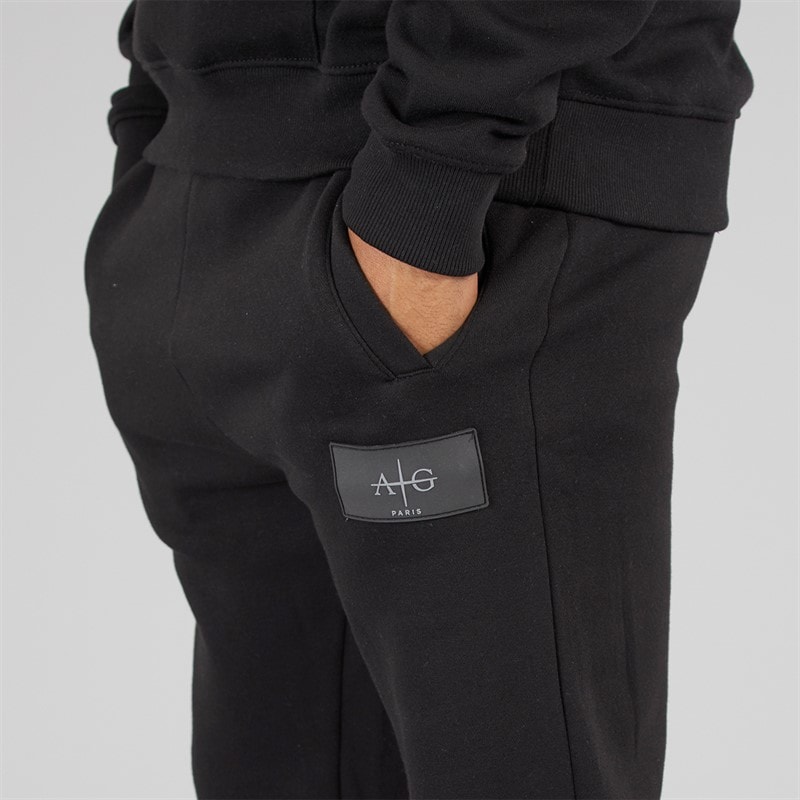 Avant Garde Mens Badge Tracksuit Black - Image 5