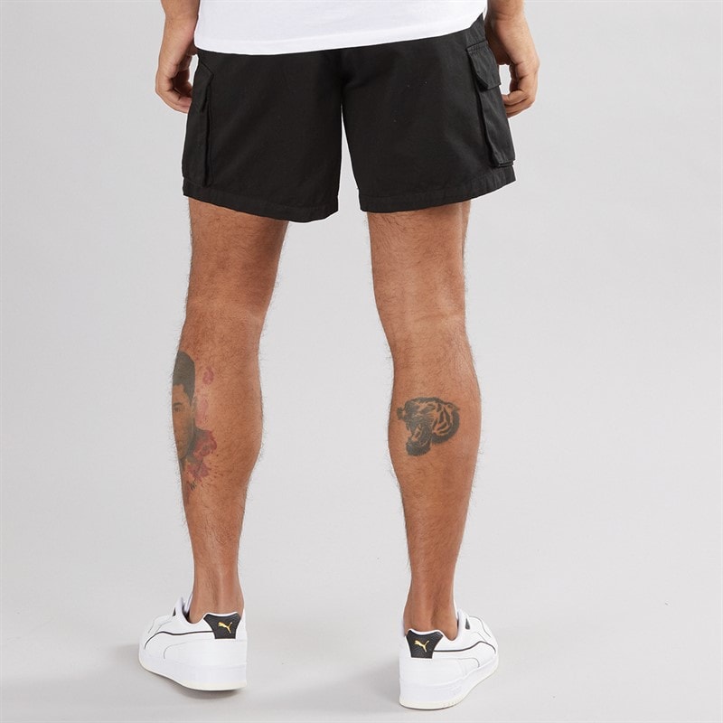 Avant Garde Mens Cargo Shorts Black - Image 2