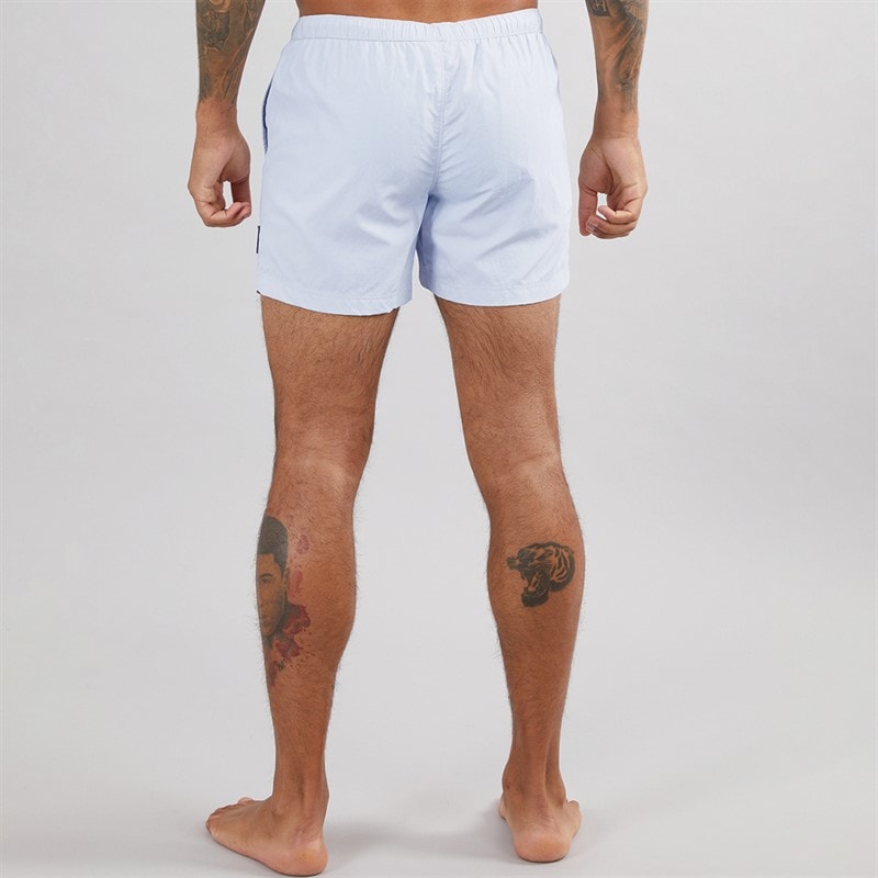 Avant Garde Mens Farris Crinkle Swim Shorts Silver Blue - Image 2