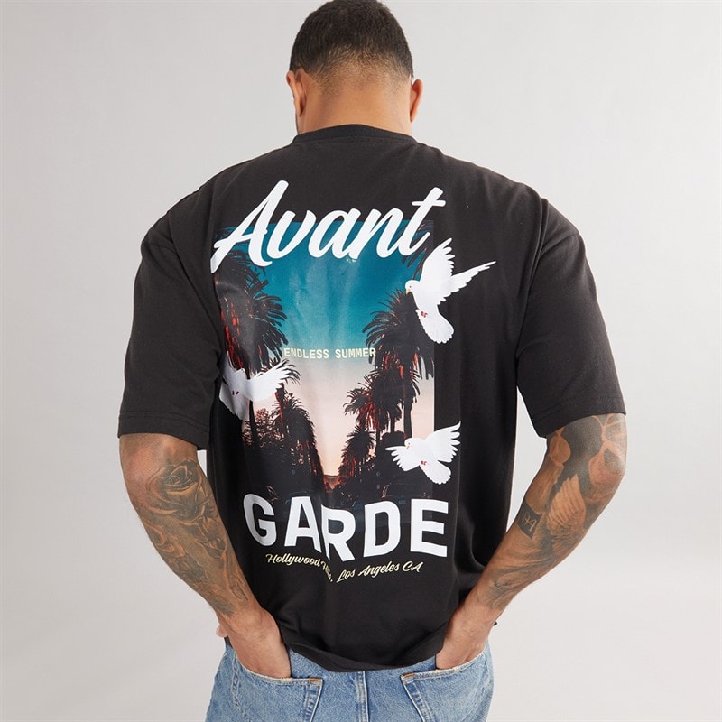 Avant Garde Mens Endless T-Shirt Black - Image 1
