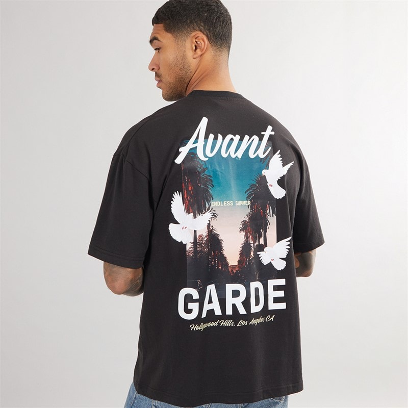 Avant Garde Mens Endless T-Shirt Black - Image 3