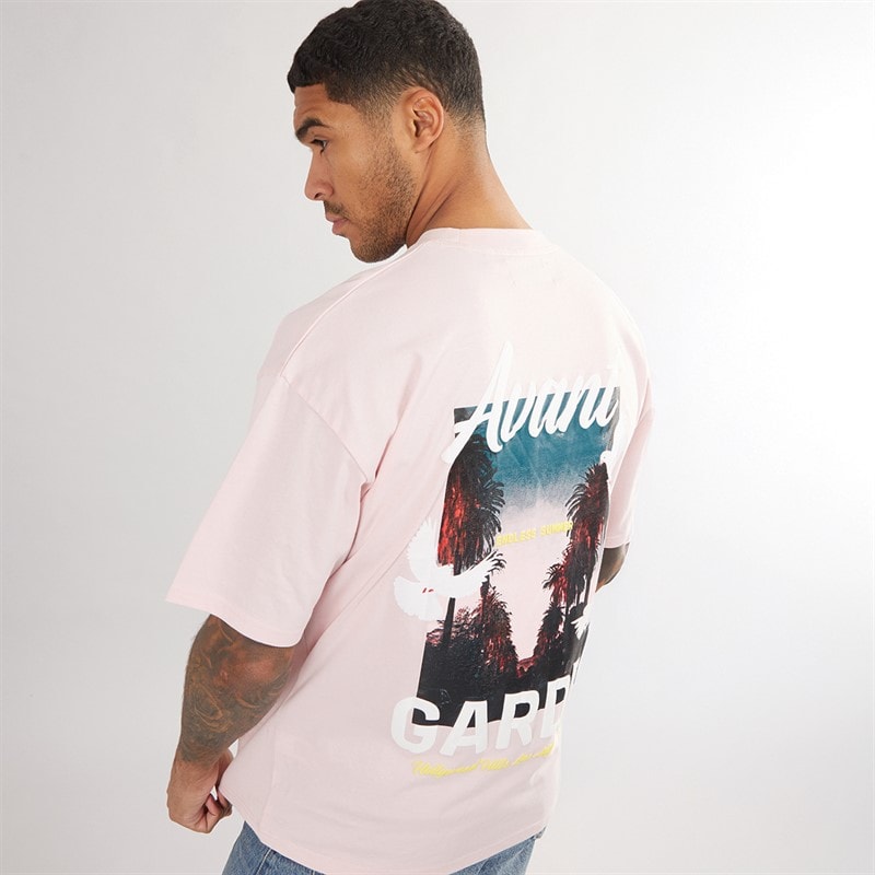 Avant Garde Mens Endless T-Shirt Pink - Image 1