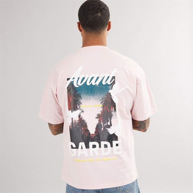 Avant Garde Mens Endless T-Shirt Pink - Image 3