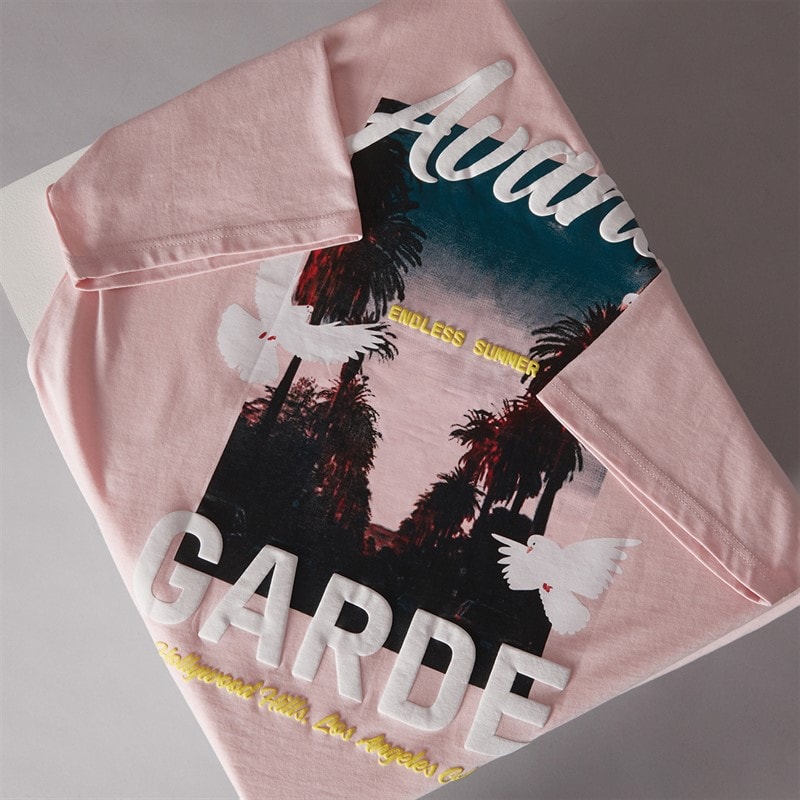 Avant Garde Mens Endless T-Shirt Pink - Image 5