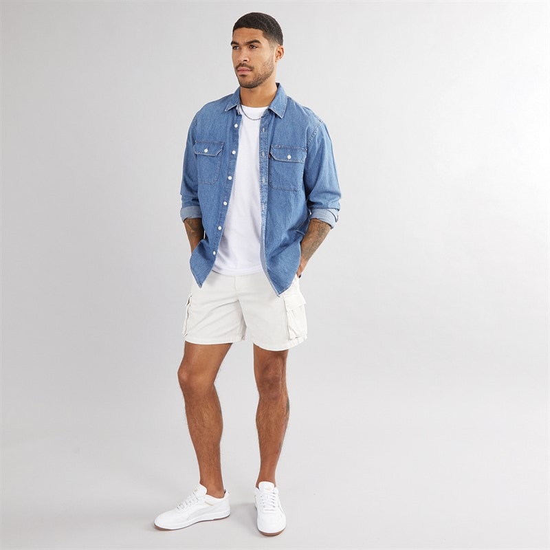 Avant Garde Mens Cargo Shorts Nimbus Cloud - Image 3