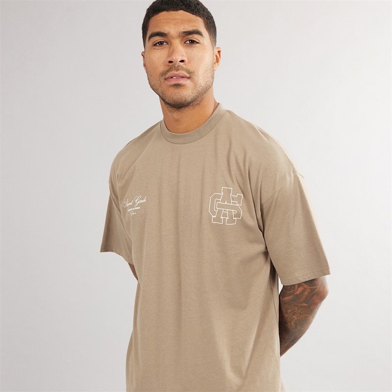 Avant Garde Mens Emblem T-Shirt Mink - Image 2