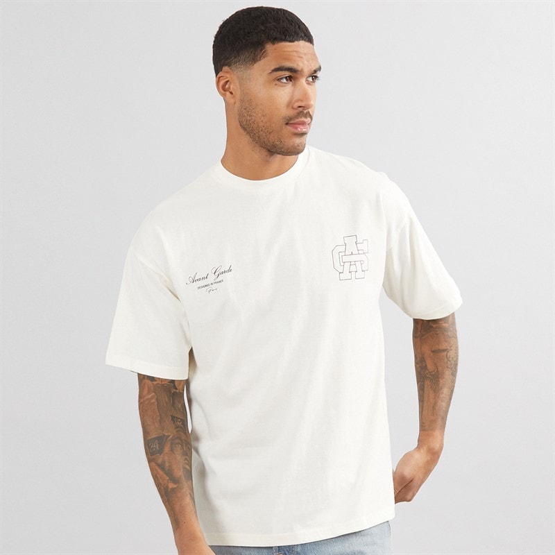 Avant Garde Mens Emblem T-Shirt Off White - Image 2