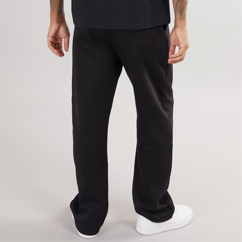 Avant Garde Mens Emblem Open Hem Joggers Black - Image 2
