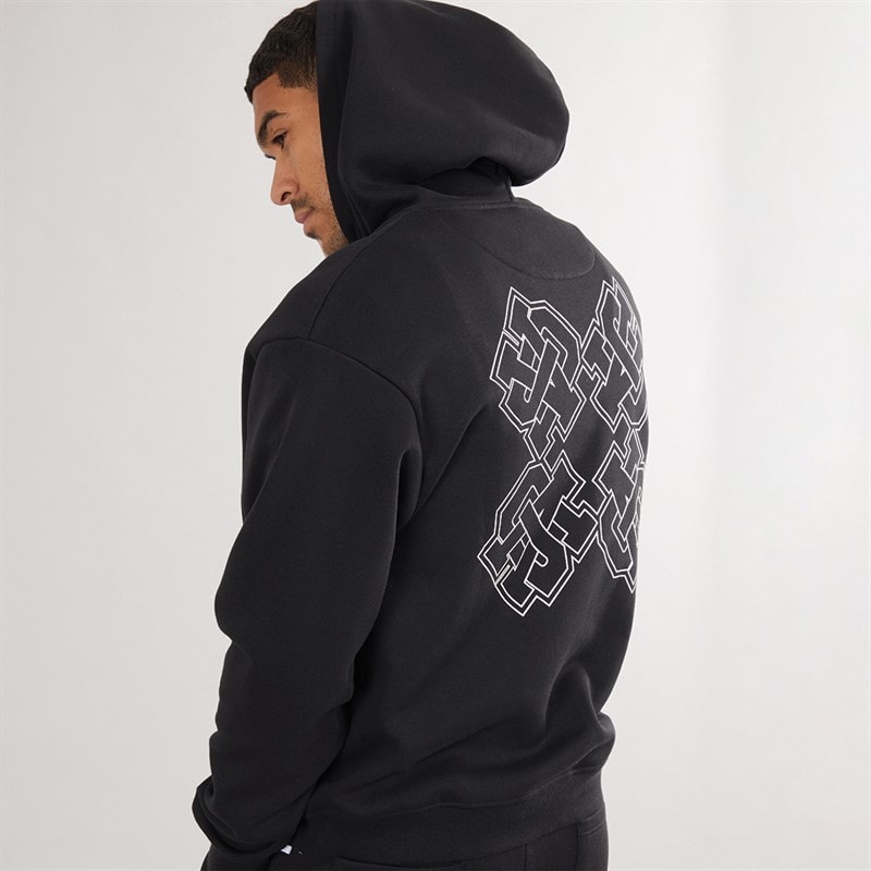 Avant Garde Mens Emblem Hoodie Black - Image 2