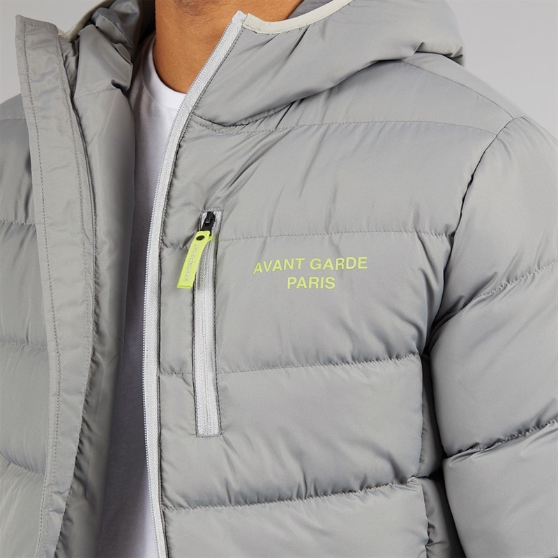 Avant Garde Mens Thor Puffer Jacket Slate - Image 3