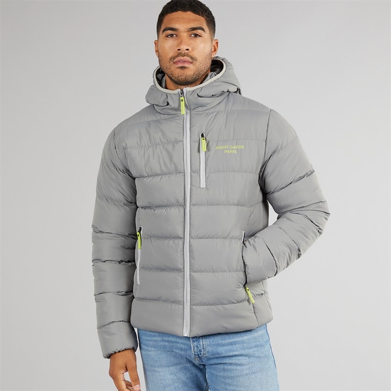 Avant Garde Mens Thor Puffer Jacket Slate - Image 4