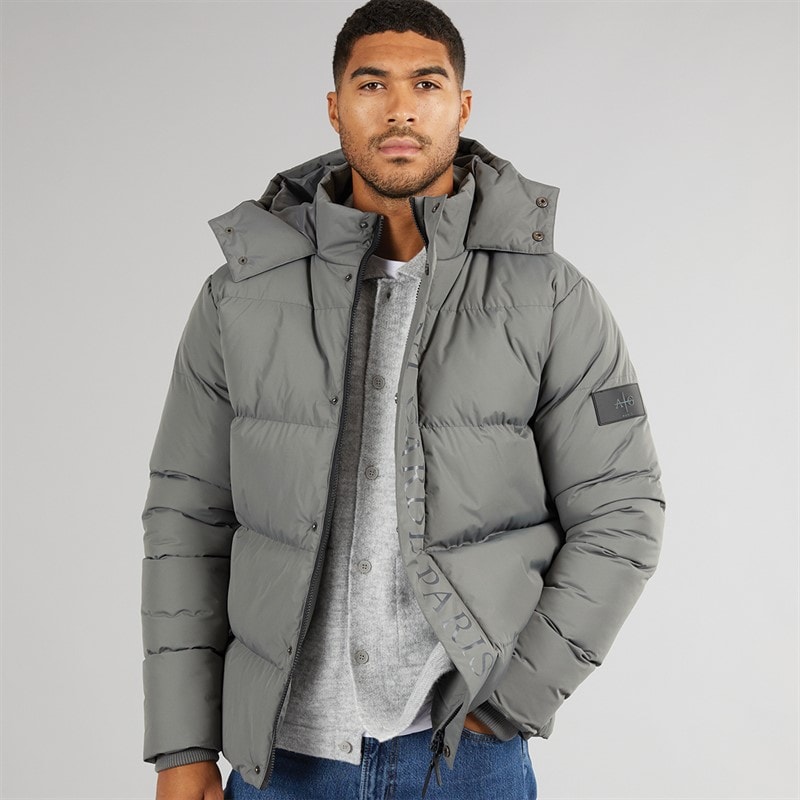 Avant Garde Mens Cottian Puffer Jacket Charcoal - Image 1