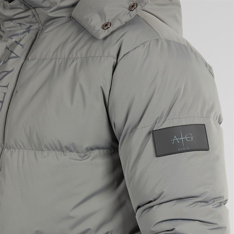 Avant Garde Mens Cottian Puffer Jacket Charcoal - Image 3