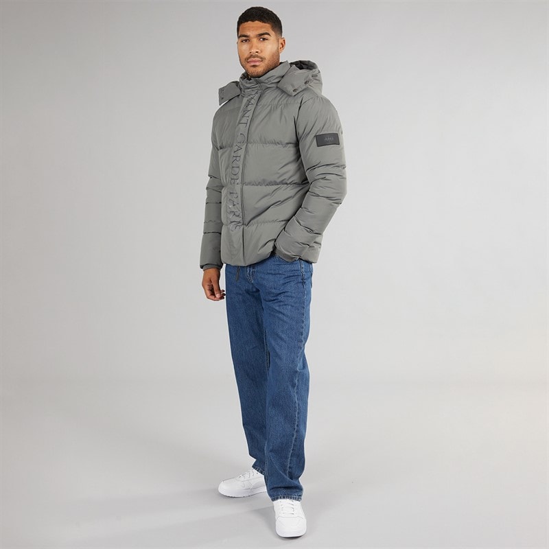 Avant Garde Mens Cottian Puffer Jacket Charcoal - Image 4