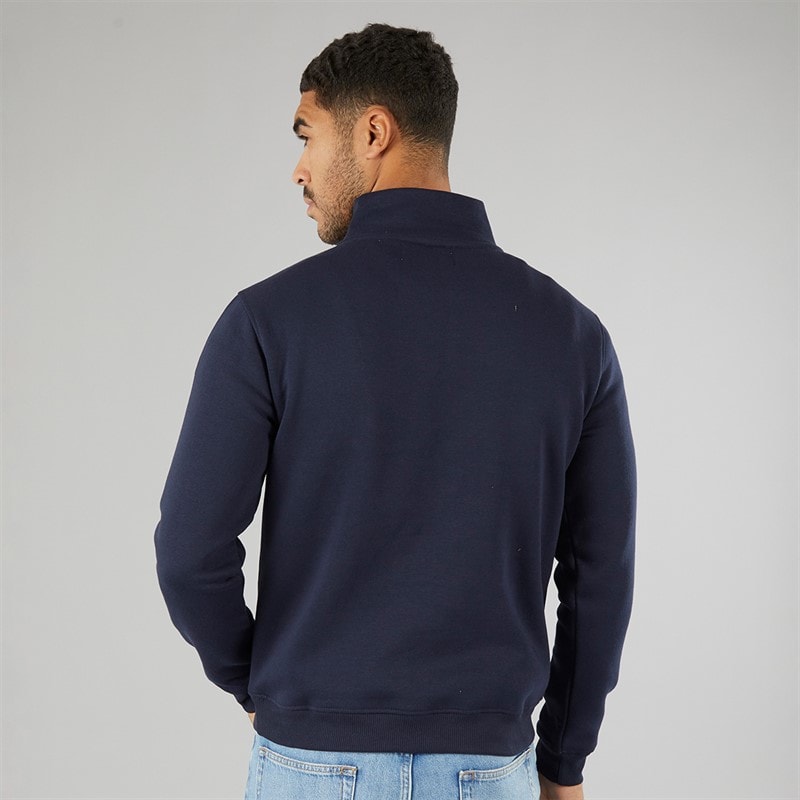Avant Garde Mens Vespa 1/4 Zip Sweatshirt Navy - Image 2