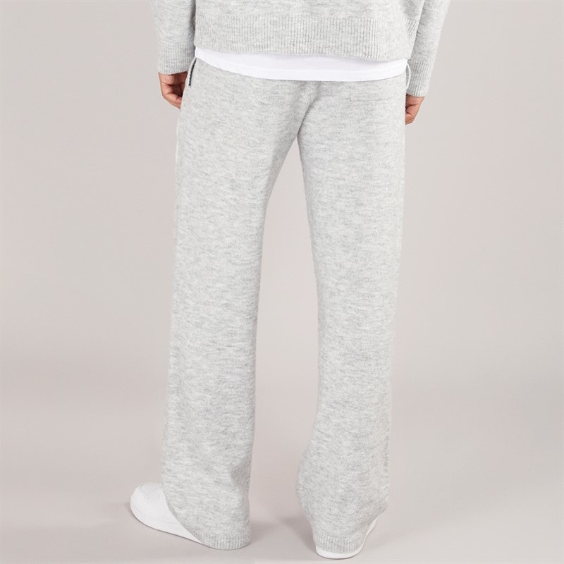 Avant Garde Mens AG Brushed Knit Joggers Light Grey Marl - Image 2