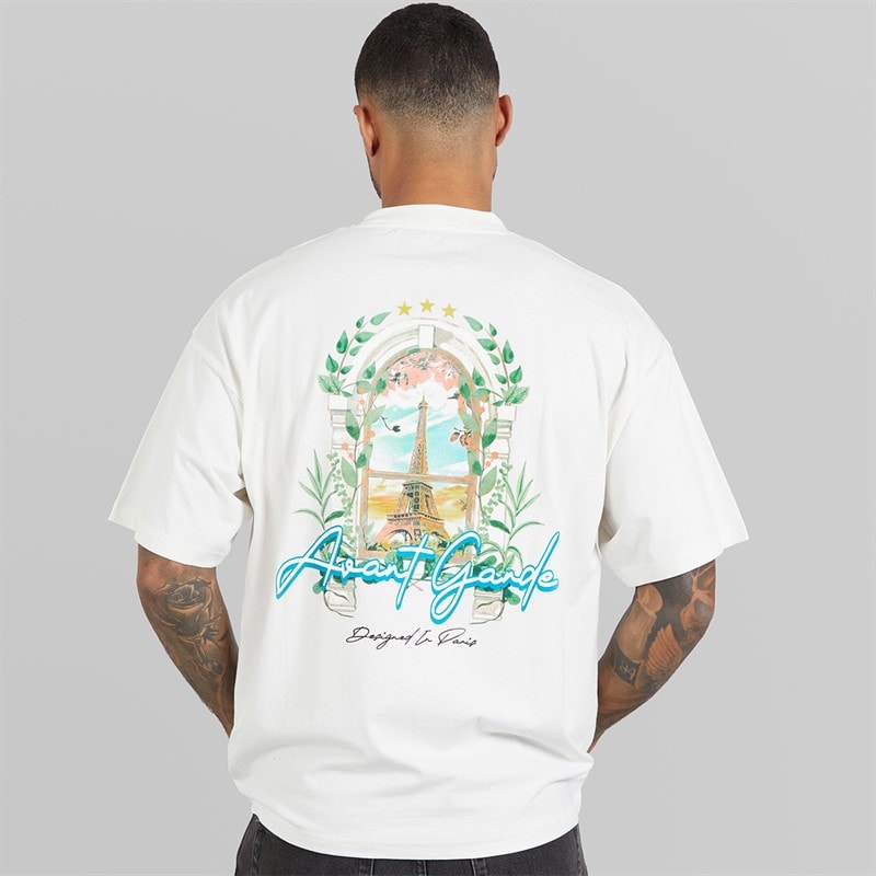 Avant Garde Mens Windows T-Shirt Off White - Image 3