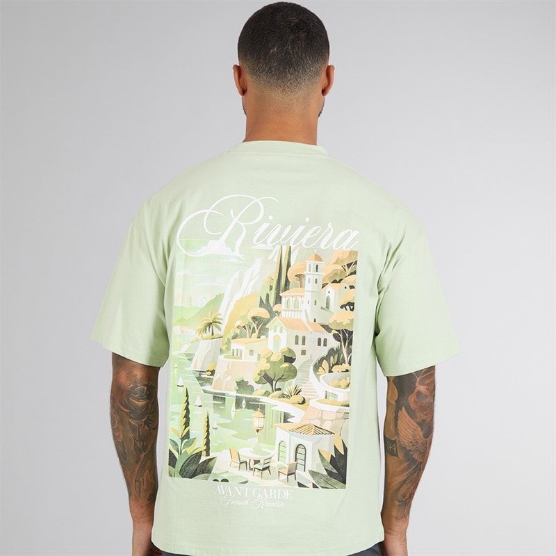 Avant Garde Mens Scape T-Shirt Seagrass - Image 3