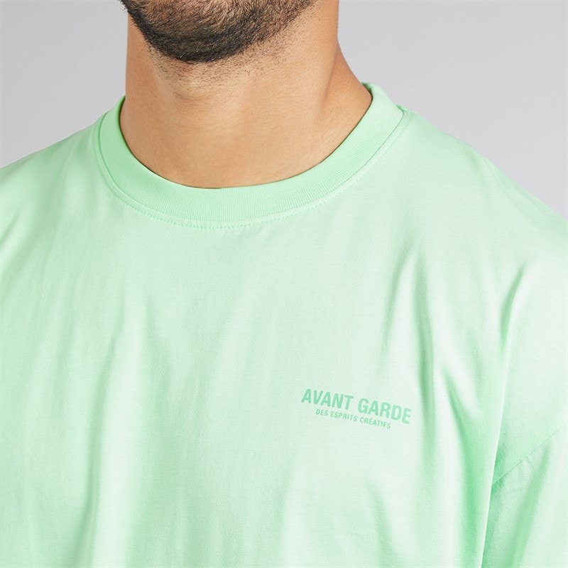 Avant Garde Mens Creatives T-Shirt And Shorts Set Spearmint - Image 3
