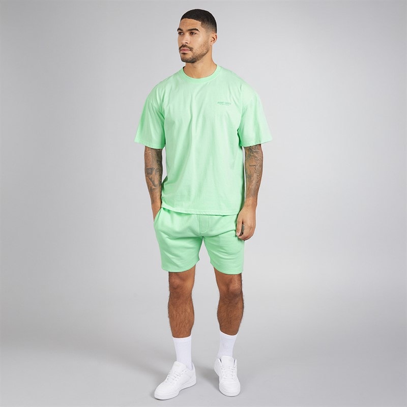 Avant Garde Mens Creatives T-Shirt And Shorts Set Spearmint - Image 4