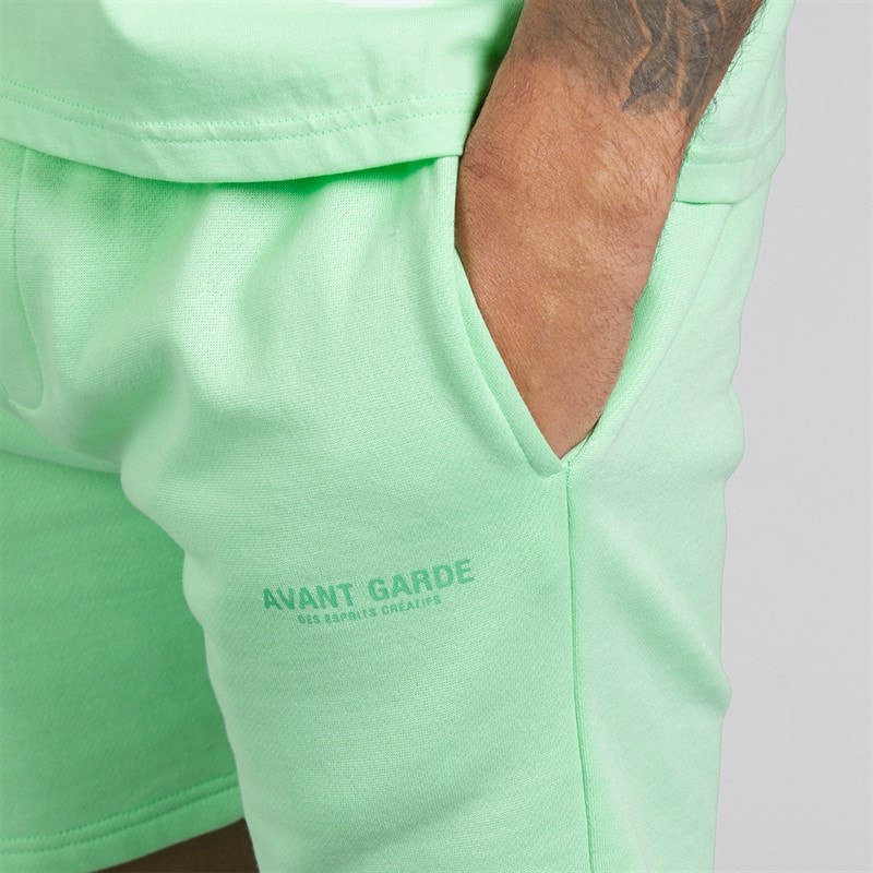 Avant Garde Mens Creatives T-Shirt And Shorts Set Spearmint - Image 5