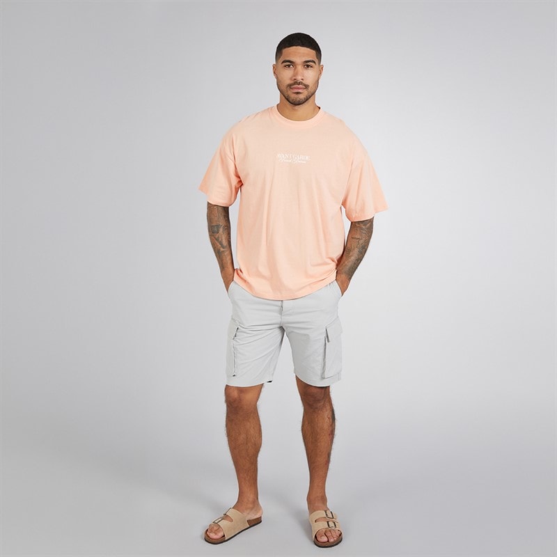Avant Garde Mens Scape T-Shirt Salmon - Image 4