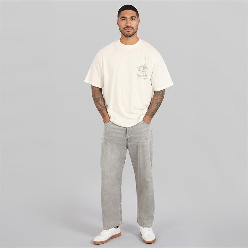 Avant Garde Mens Underline T-Shirt Off White - Image 4