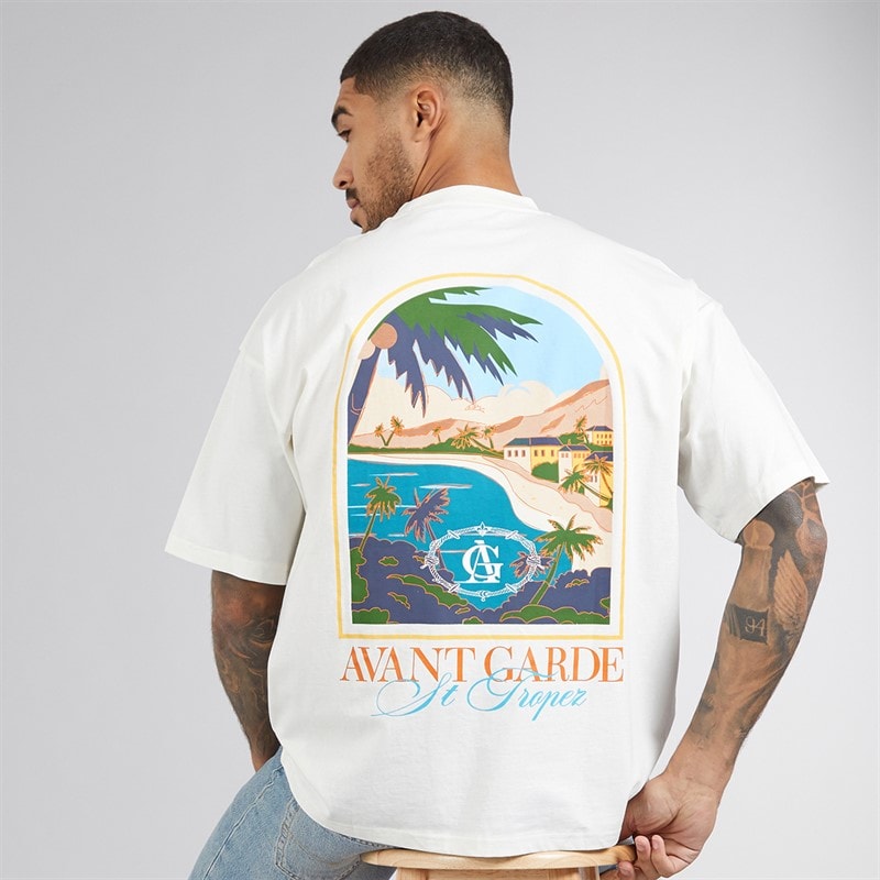 Avant Garde Mens Terrain T-Shirt Off White - Image 1