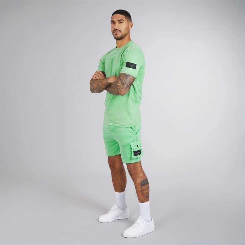 Avant Garde Mens Elation T-Shirt And Shorts Set Neptune Green - Image 4